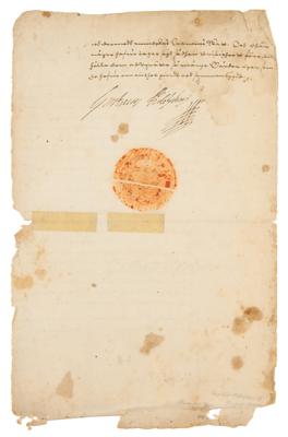 Lot #256 King Gustavus Adolphus of Sweden Document Signed
