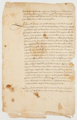 Lot #256 King Gustavus Adolphus of Sweden Document Signed - Image 2