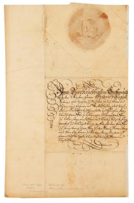 Lot #244 King Frederick IV of Denmark Letter Signed - Image 3