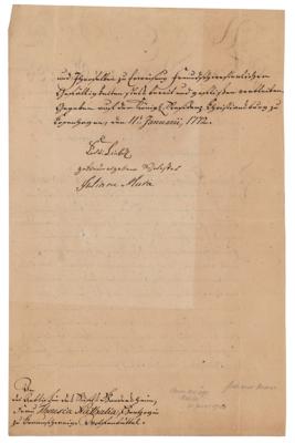 Lot #230 Juliana Maria of Brunswick-Wolfenbüttel Letter Signed - Image 1