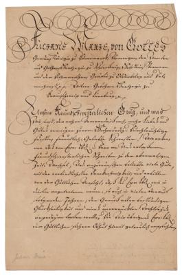 Lot #230 Juliana Maria of Brunswick-Wolfenbüttel Letter Signed - Image 2