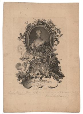 Lot #230 Juliana Maria of Brunswick-Wolfenbüttel Letter Signed - Image 3