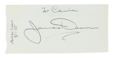 Lot #705 James Dean Signature