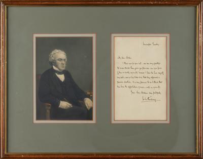 Lot #514 William Makepeace Thackeray Autograph Letter Signed - Image 1