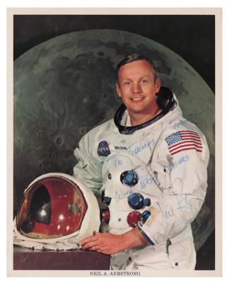 Lot #379 Neil Armstrong Signed Photograph