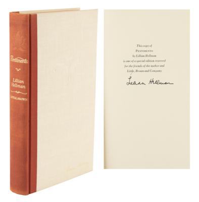Lot #492 Lillian Hellman Signed Book