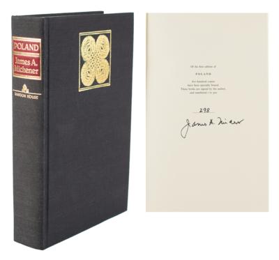 Lot #500 James A. Michener Signed Book