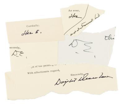 Lot #47 Dwight D. Eisenhower (5) Signatures - Image 1