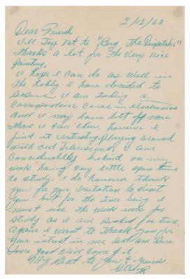 Lot #901 Glenn Strange Autograph Letter Signed - Image 1