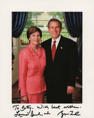 Lot #32 George and Laura Bush Signed Photograph