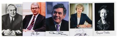 Lot #177 British Prime Ministers (5) Signed Photographs