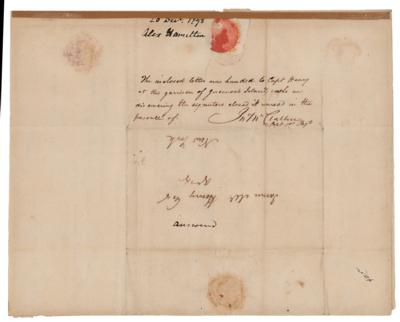 Lot #84 Alexander Hamilton Autograph Letter Signed - Image 2