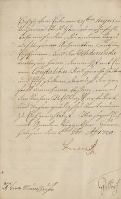Lot #148 King George I Letter Signed - Image 2