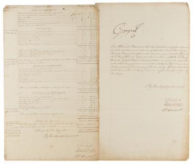 Lot #149 King George III Triple-Signed Document - Image 2