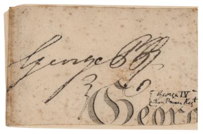 Lot #250 King George IV Signature - Image 1