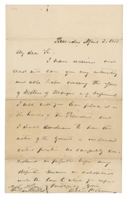 Lot #299 William H. Seward Autograph Letter Signed