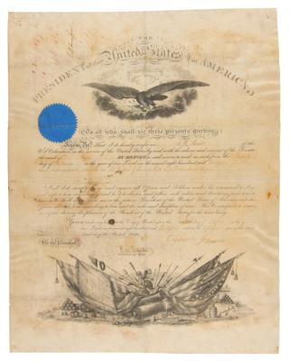 Lot #6 Andrew Johnson Document Signed as President