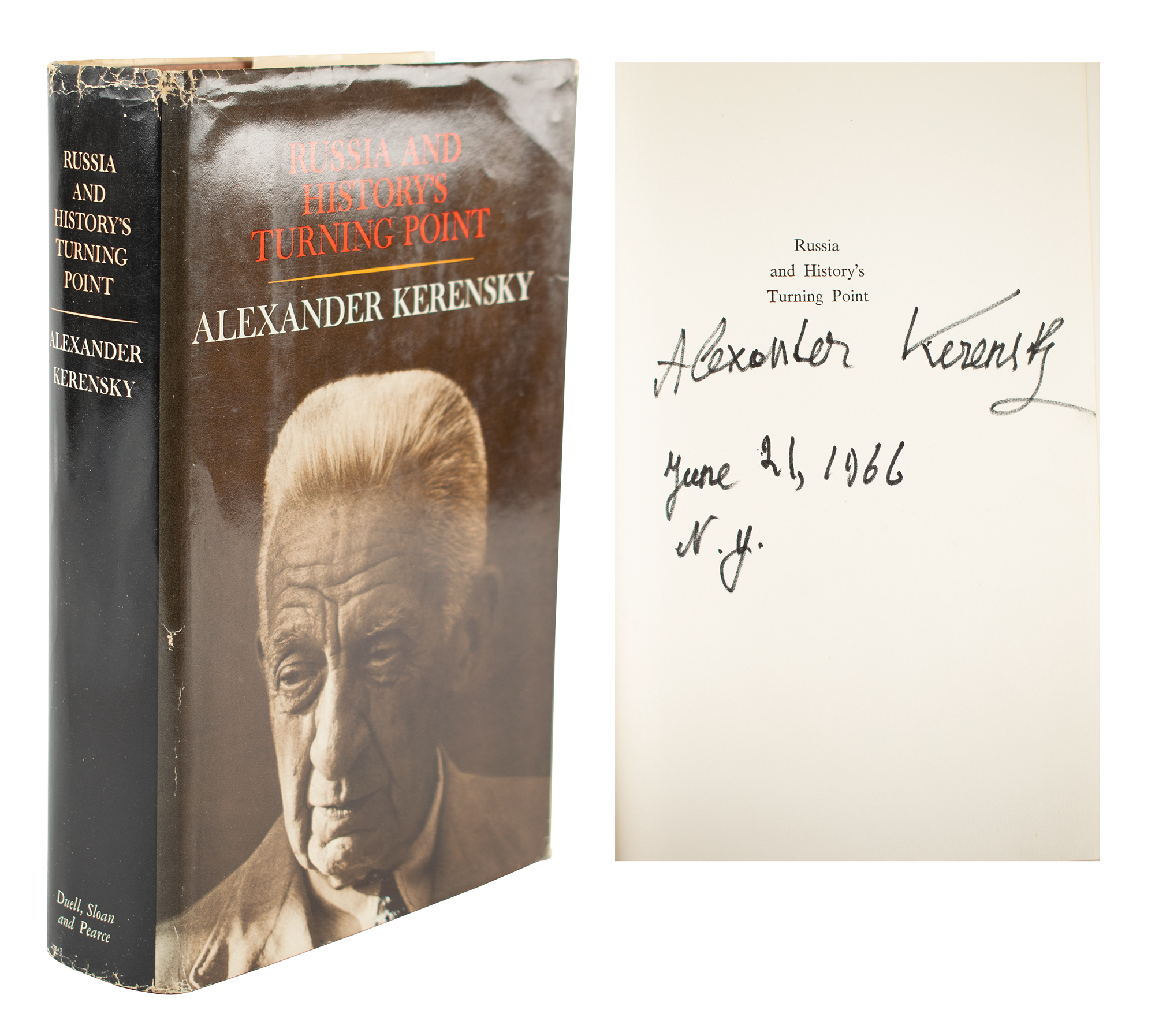 Lot #236 Alexander Kerensky Signed Book