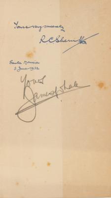 Lot #744 James Whale and R. C. Sherriff Signed Book - Image 2