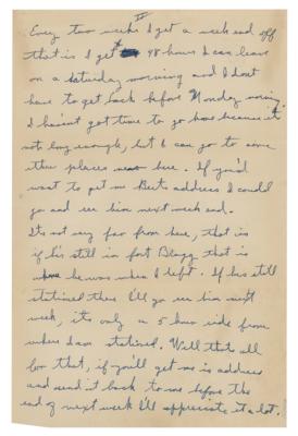 Lot #350 Iwo Jima: Rene Gagnon Autograph Letter Signed - Image 3