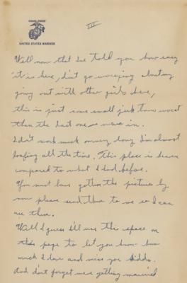 Lot #350 Iwo Jima: Rene Gagnon Autograph Letter Signed - Image 4
