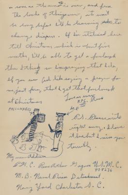 Lot #350 Iwo Jima: Rene Gagnon Autograph Letter Signed - Image 5
