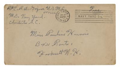 Lot #350 Iwo Jima: Rene Gagnon Autograph Letter Signed - Image 6