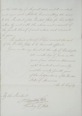 Lot #8 U.S. Grant Document Signed as President - Image 2