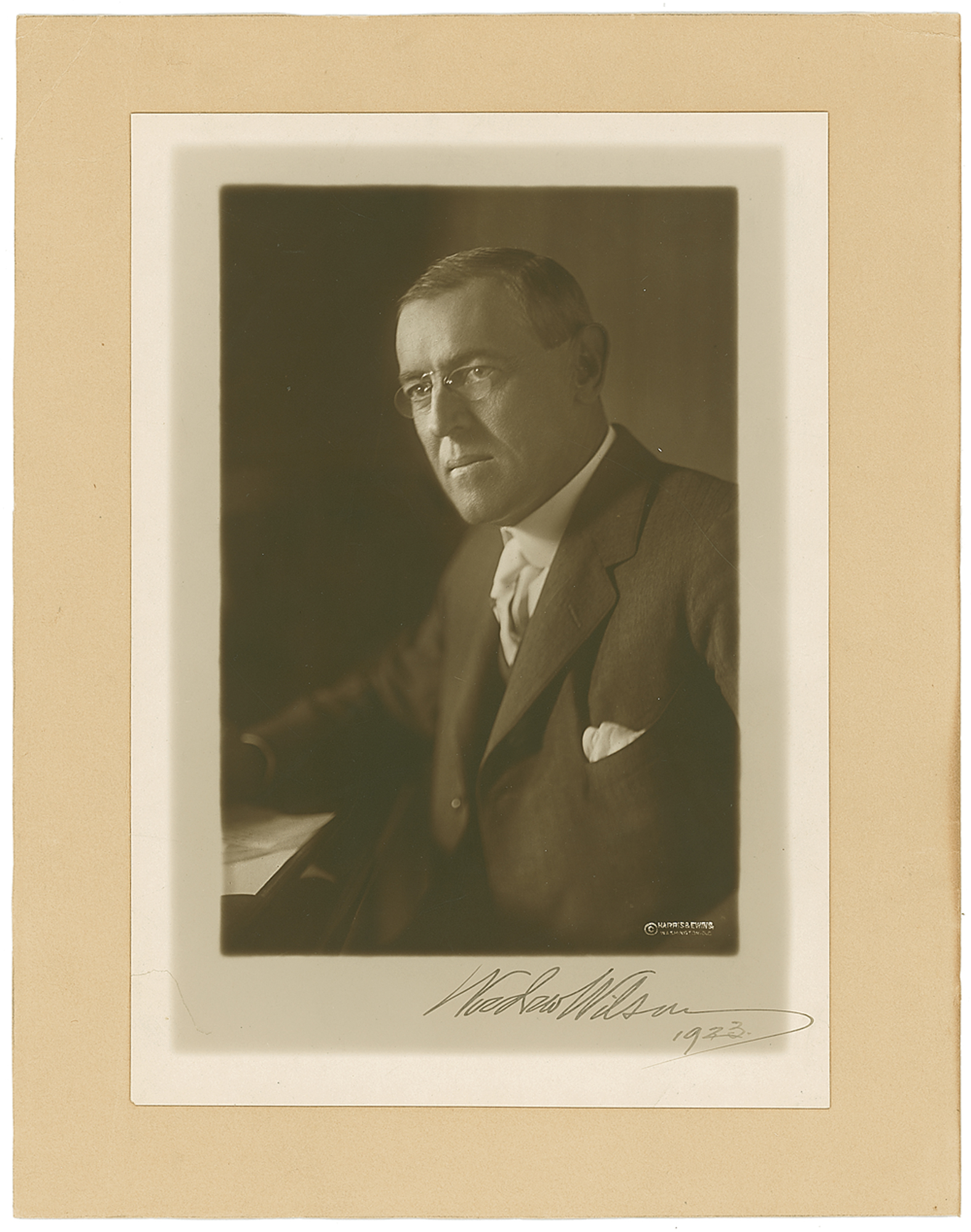 Lot #10 Woodrow Wilson Signed Photograph