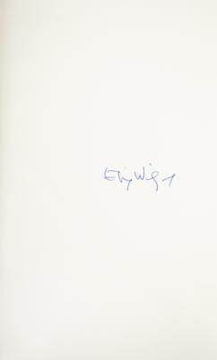 Lot #319 Elie Wiesel Signed Book - Image 2