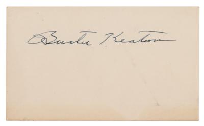 Lot #833 Buster Keaton Signature