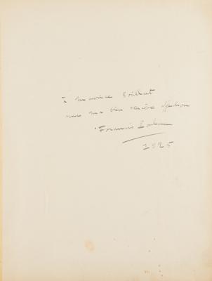 Lot #585 Francis Poulenc Signed Sheet Music Book - Image 2