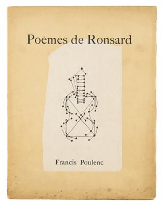 Lot #585 Francis Poulenc Signed Sheet Music Book - Image 3