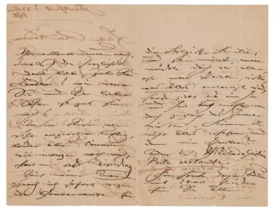 Lot #538 Clara Schumann Autograph Letter Signed - Image 2