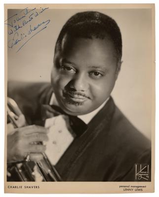 Lot #626 Charlie Shavers Signed Photograph - Image 1