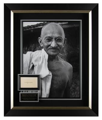 Lot #137 Mohandas Gandhi Signature