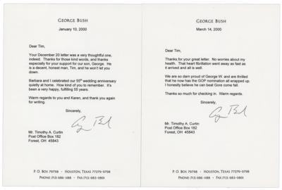 Lot #28 George Bush (2) Typed Letters Signed