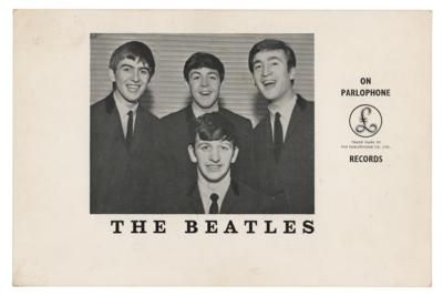 Lot #546 Beatles Signed 1963 Oversized Parlophone Records Promotional Card - Image 2