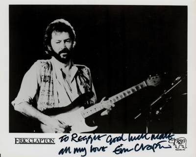 Lot #651 Eric Clapton Signed Photograph