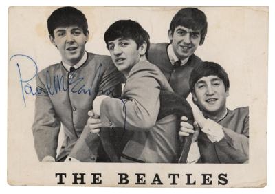 Lot #554 Beatles: Paul McCartney Signed Fan Club Card - Image 1