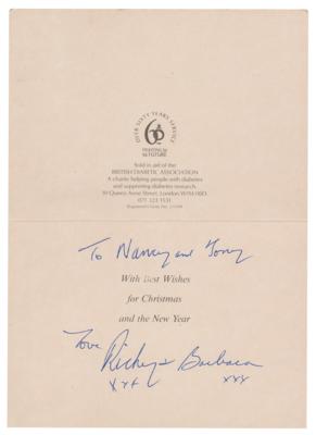 Lot #555 Beatles: Ringo Starr and Barbara Bach Signed Christmas Card - Image 1