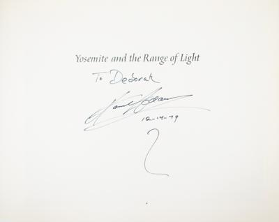 Lot #412 Ansel Adams Signed Book - Image 2