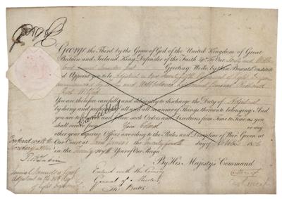 Lot #248 King George III Document Signed