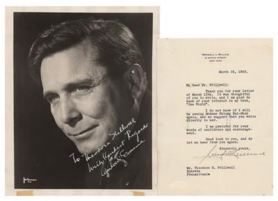 Lot #320 Wendell Willkie Signed Photograph and Typed Letter Signed