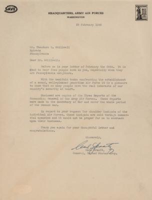 Lot #361 Carl Spaatz Typed Letter Signed - Image 1