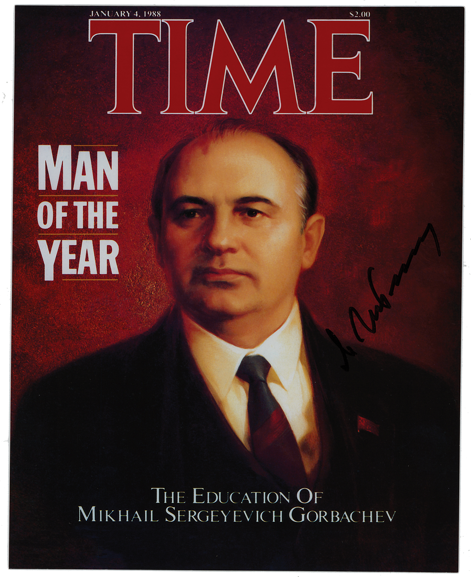 Lot #209 Mikhail Gorbachev Signed Photograph