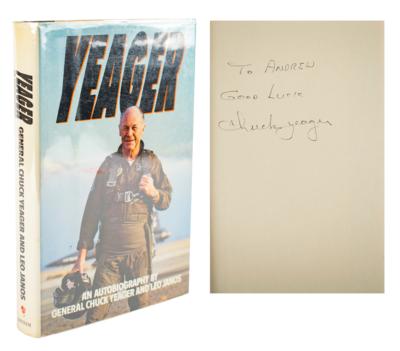 Lot #377 Chuck Yeager Signed Book