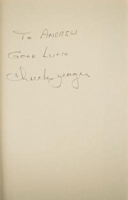 Lot #377 Chuck Yeager Signed Book - Image 2