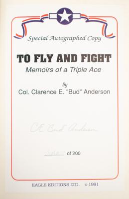 Lot #373 World War II Aces: Bud Anderson and George C. Kenney (2) Signed Books - Image 2