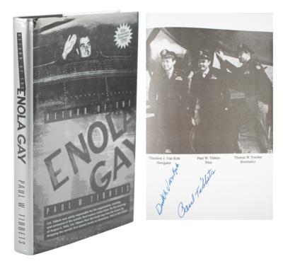 Lot #343 Enola Gay: Paul Tibbets and Theodore 'Dutch' Van Kirk Signed Book - Image 1
